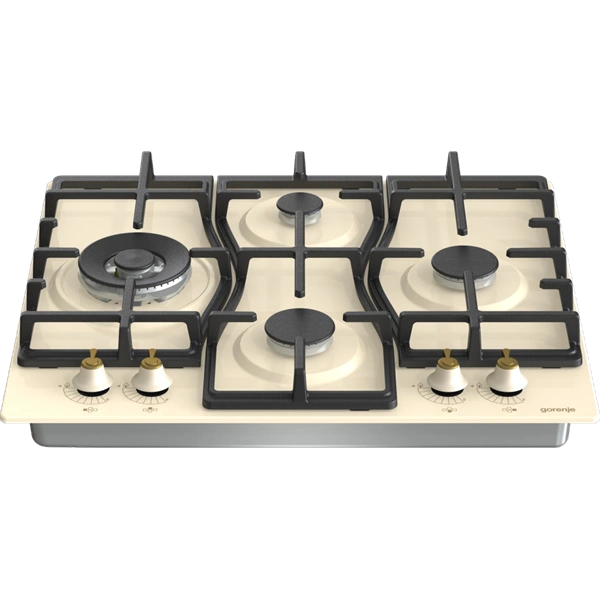 Gorenje GW6D42CLI elefántcsontszín, beépíthető, gáz, főzőzóna:4, beépíthető méret:56cm, főzőlap