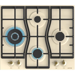 Gorenje GW6D42CLI elefántcsontszín, beépíthető, gáz, főzőzóna:4, beépíthető méret:56cm, főzőlap