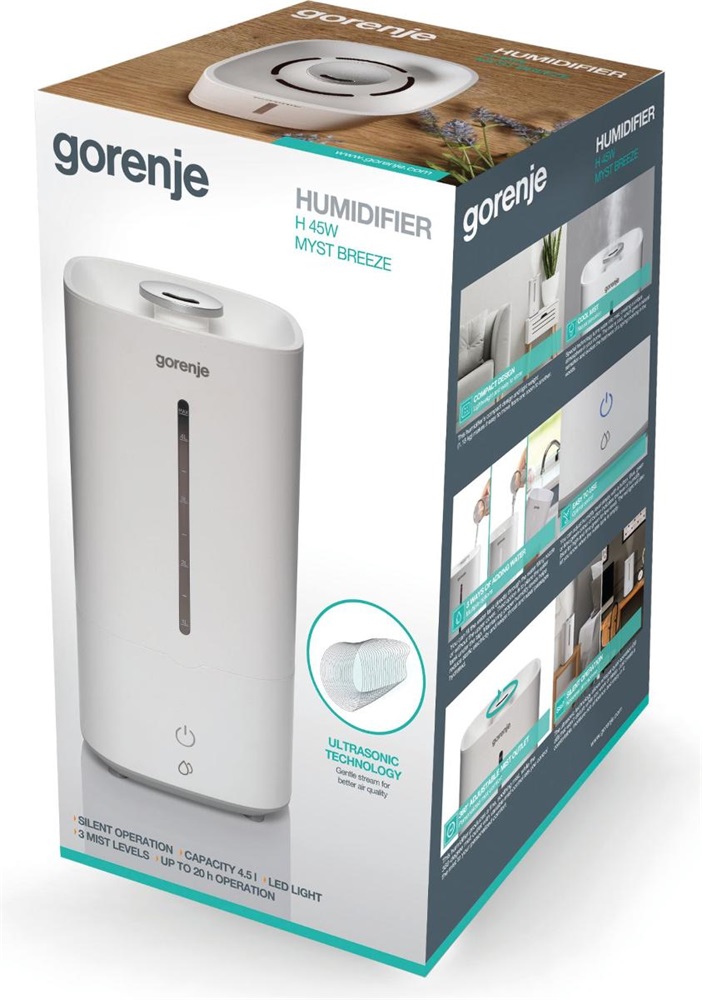 Gorenje H45W fehér ultrahangos levegő párásító