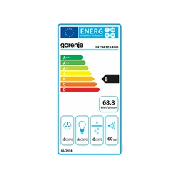 Gorenje IHT943E6XGB inox, mennyezeti, méret:90cm, zajszint:70dB, páraelszívó