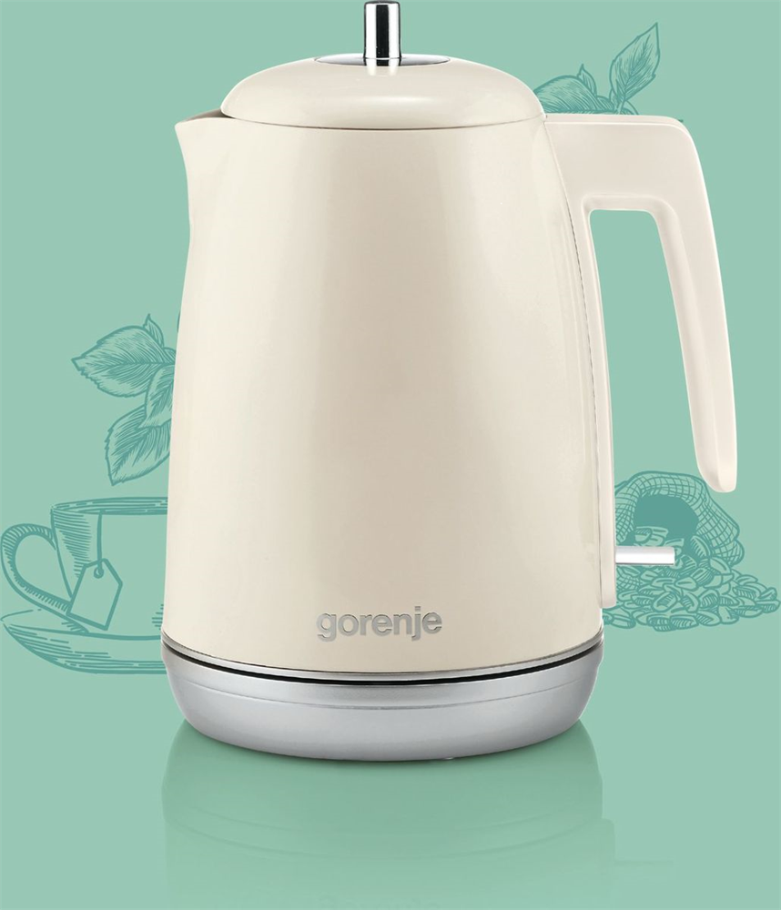 Gorenje K15RL Retro-Collection 1,7L-es bézs vízforraló