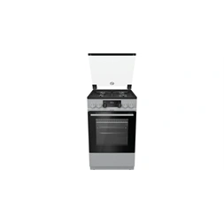 Gorenje K5341SH-B inox, szabadonálló, gáz, kombinált, főzőzóna: 4, sütő:70L, grill, tűzhely