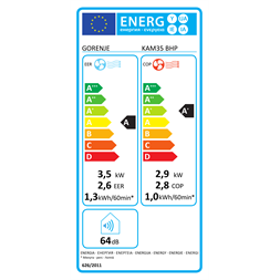 Gorenje KAM35 BHP 2,9/3,5kW hűtő-fűtő wifis mobil klíma