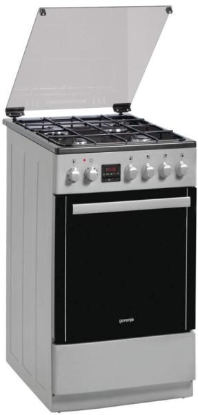 Gorenje K 5352 SH fehér, szabadonálló, gáz, kombinált, főzőzóna: 4, sütő:70L, grill, tűzhely