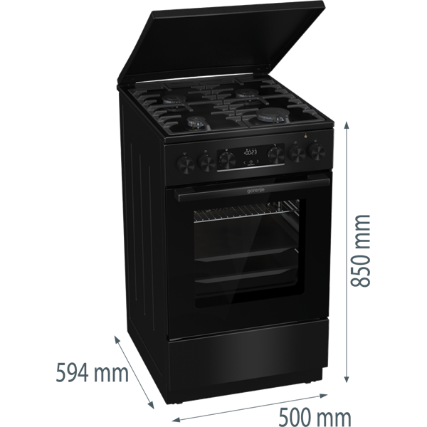 Gorenje MEKS5141BM kombinált gáztűzhely