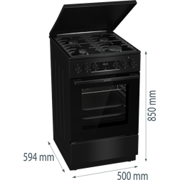 Gorenje MEKS5141BM kombinált gáztűzhely