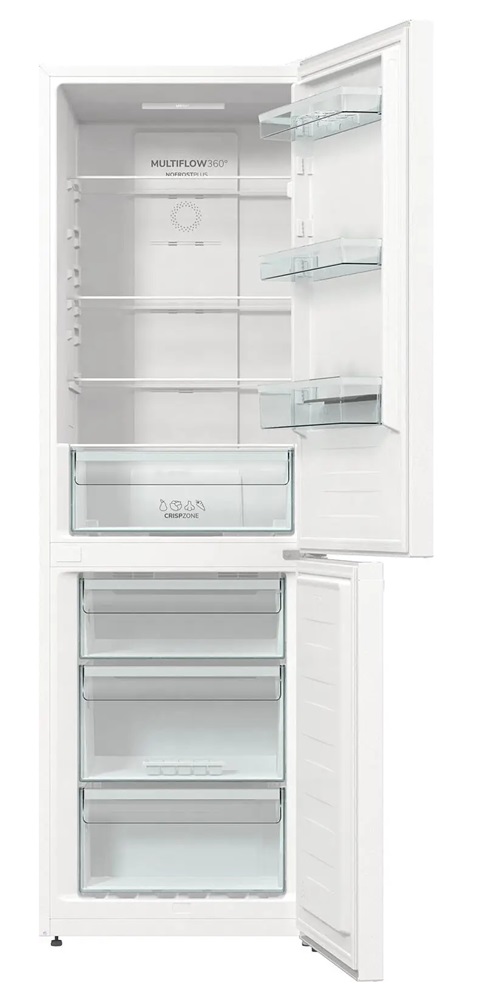Gorenje N61EA2W4 fehér, alulfagyasztós, Hűtő:204L, Fagyasztó:96L, No frost hűtőszekrény