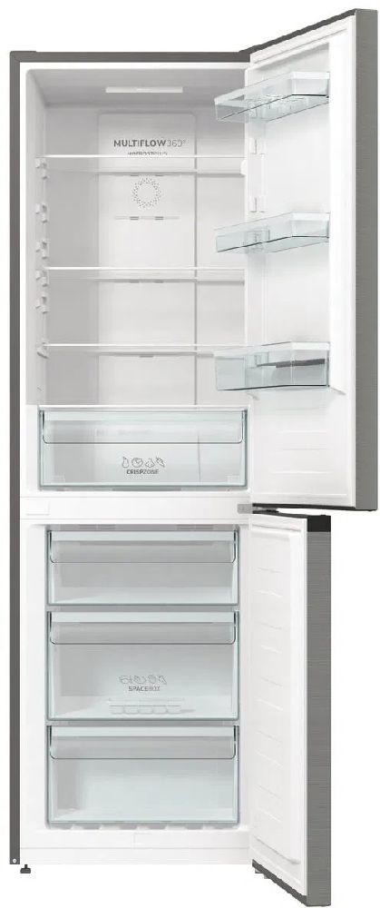 Gorenje N61EA2XL4 inox, alulfagyasztós, Hűtő:204L, Fagyasztó:96L, No frost Plus hűtőszekrény