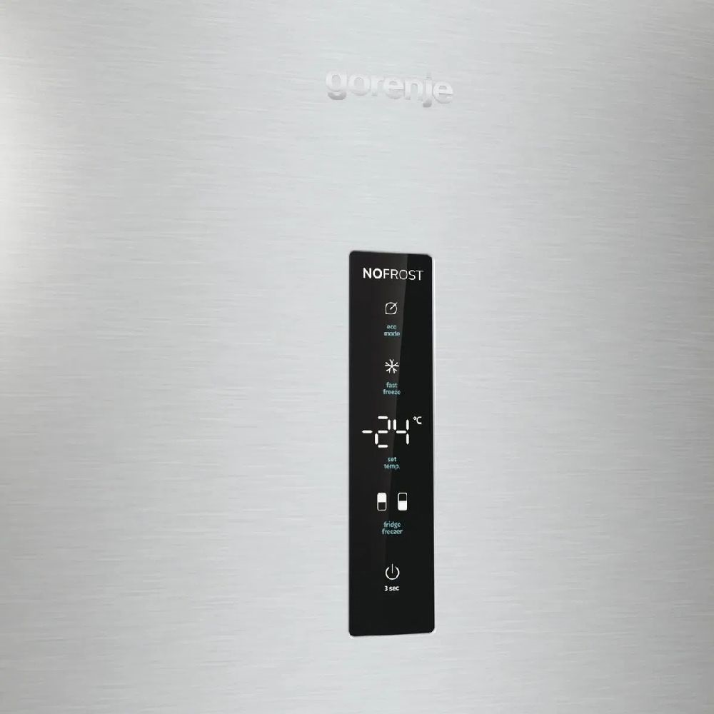 Gorenje N61EA2XL4 inox, alulfagyasztós, Hűtő:204L, Fagyasztó:96L, No frost Plus hűtőszekrény