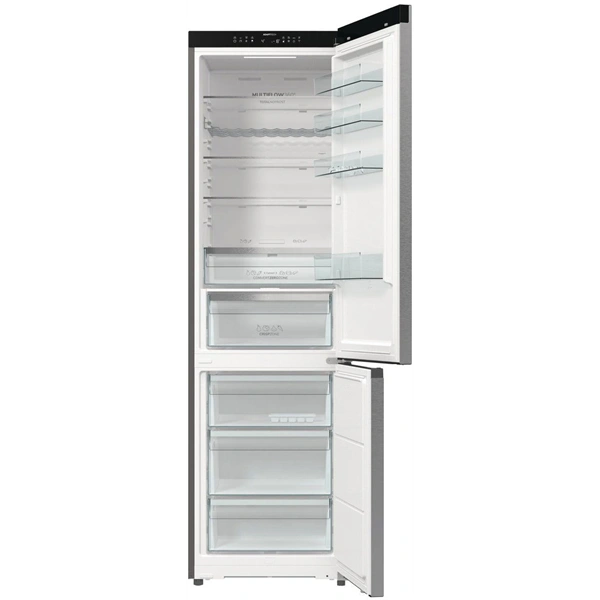 Gorenje NRB620C6X4WFE inox, alulfagyasztós, Hűtő: 253L, Fagyasztó:130L, hűtőszekrény