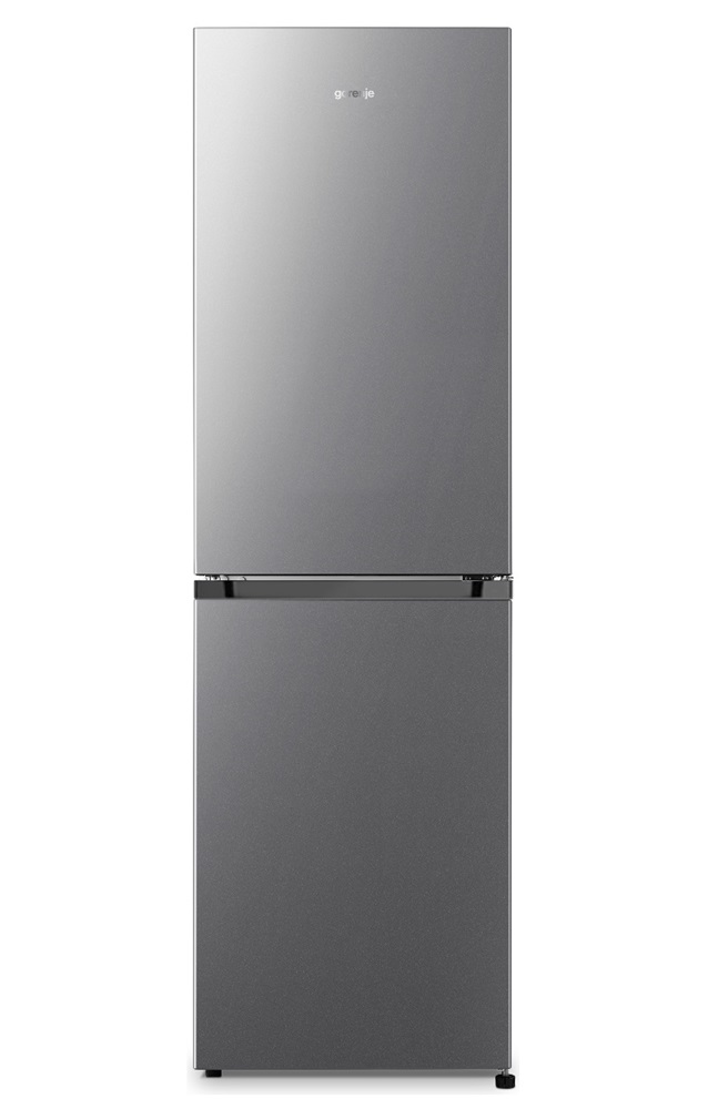 Gorenje NRK418DCS4 szürke, alulfagyasztós, Hűtő:171L, Fagyasztó:85L, No frost hűtőszekrény