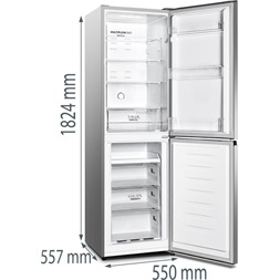 Gorenje NRK418DCS4 inox alulfagyasztós hűtőszekrény