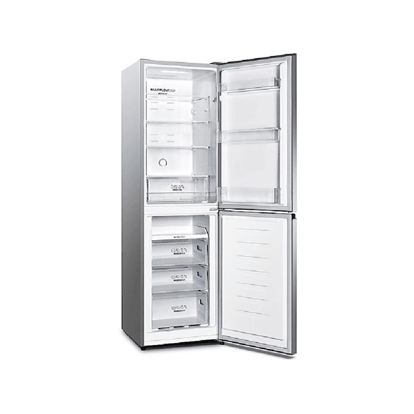 Gorenje NRK418DCS4 szürke, alulfagyasztós, Hűtő:171L, Fagyasztó:85L, No frost hűtőszekrény (Újszerű)