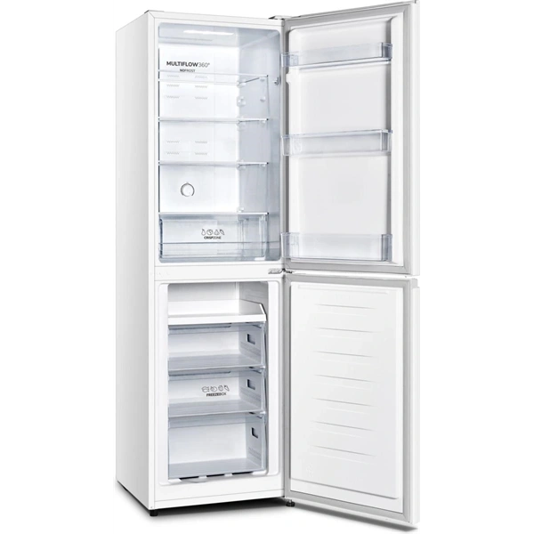 Gorenje NRK418DCW4 ezüst, alulfagyasztós, Hűtő:171L, Fagyasztó: 85L, hűtőszekrény