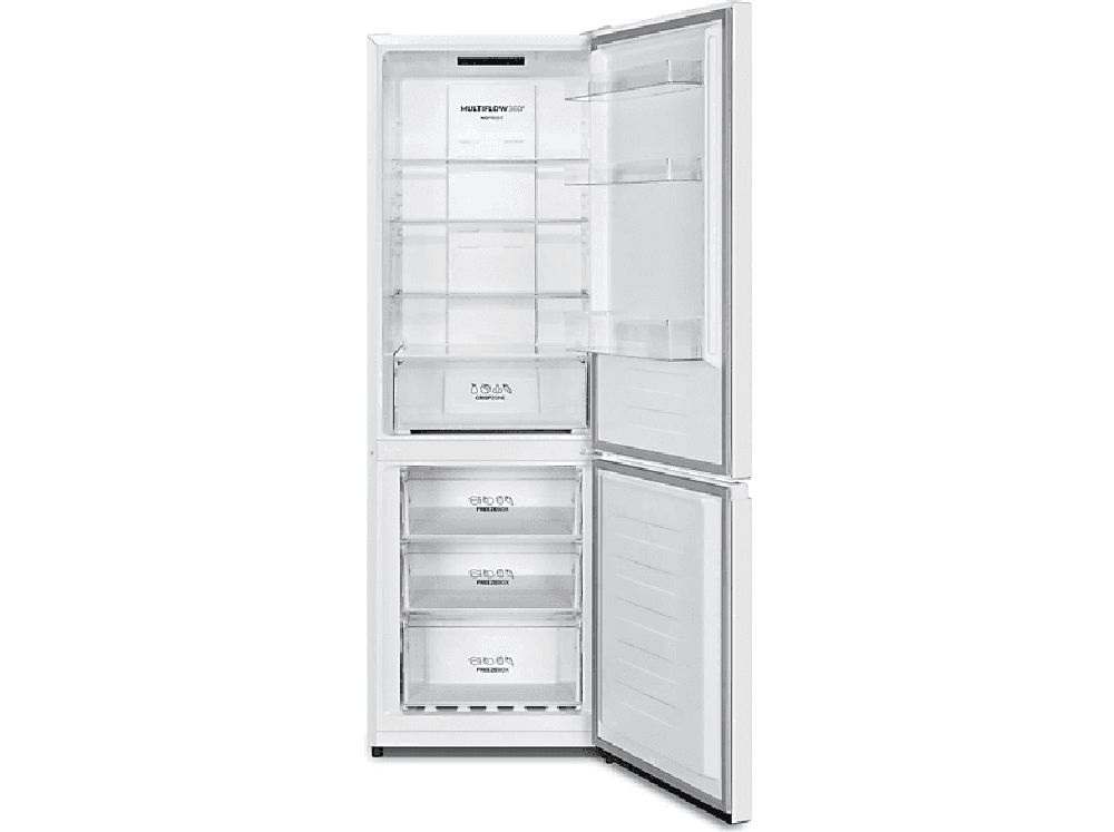 Gorenje NRK6182PW4 fehér, alulfagyasztós, Hűtő:207L, Fagyasztó:85L, No frost hűtőszekrény