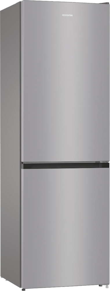 Gorenje NRK6191PS4 inox, alulfagyasztós, Hűtő:204L, Fagyasztó:96L, No frost Plus hűtőszekrény