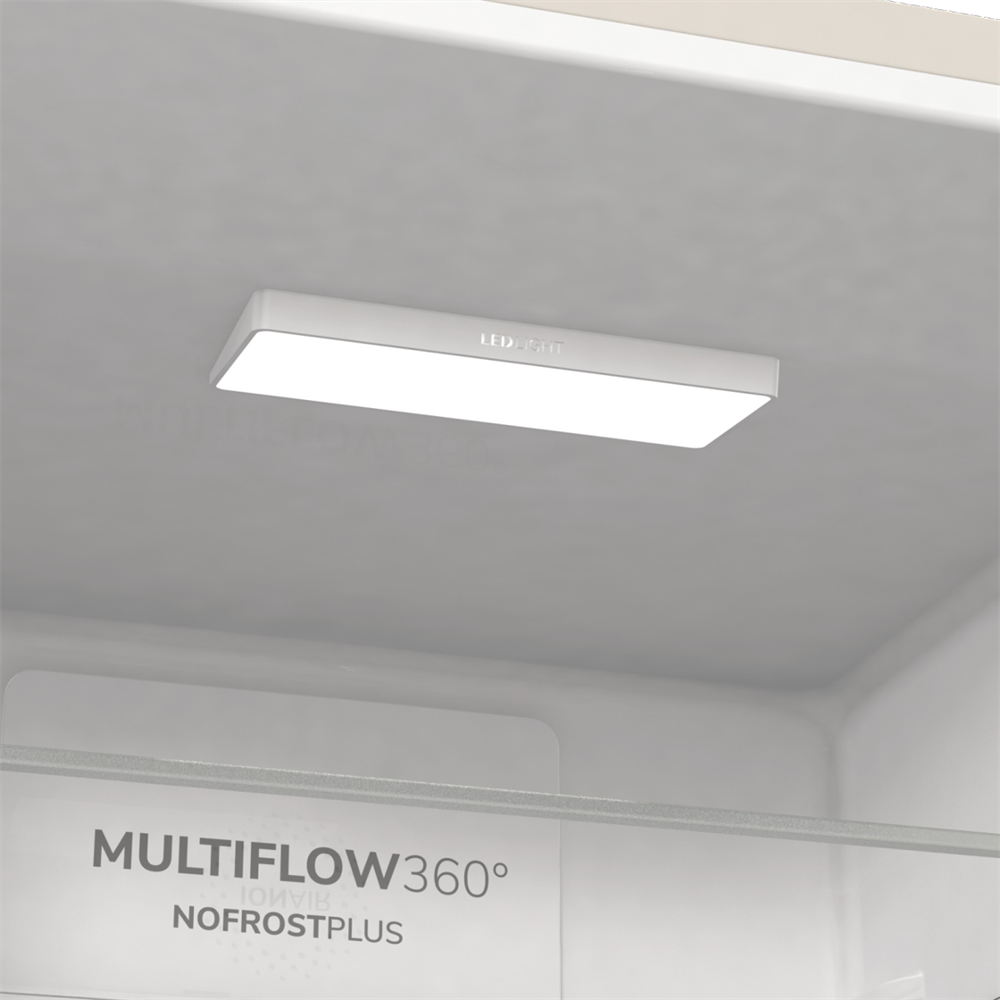 Gorenje NRK6192AC4 bézs, alulfagyasztós, Hűtő:204L, Fagyasztó:96L, No frost Plus hűtőszekrény