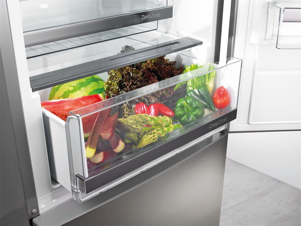 Gorenje NRK6192AS4 szürke, alulfagyasztós, Hűtő:207L, Fagyasztó:97L, No frost Plus hűtőszekrény