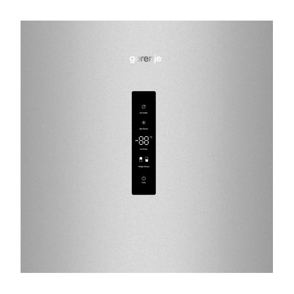 Gorenje NRK619CAXL4 inox, alulfagyasztós, Hűtő:207L, Fagyasztó:97L, hűtőszekrény