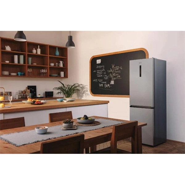 Gorenje NRK619CAXL4 inox, alulfagyasztós, Hűtő:207L, Fagyasztó:97L, hűtőszekrény