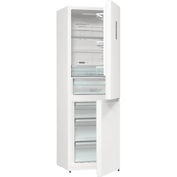 Gorenje NRK619DA2W4 inox, alulfagyasztós, Hűtő:204L, Fagyasztó:96L, hűtőszekrény