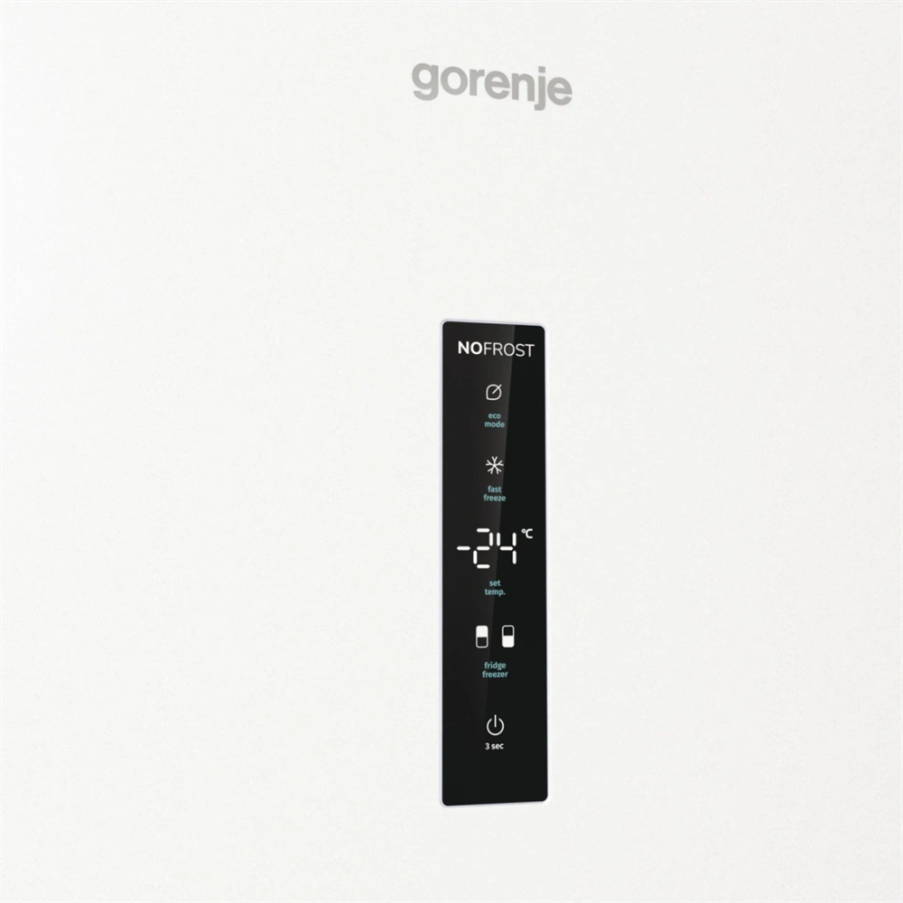 Gorenje NRK619DA2W4 inox, alulfagyasztós, Hűtő:204L, Fagyasztó:96L, hűtőszekrény