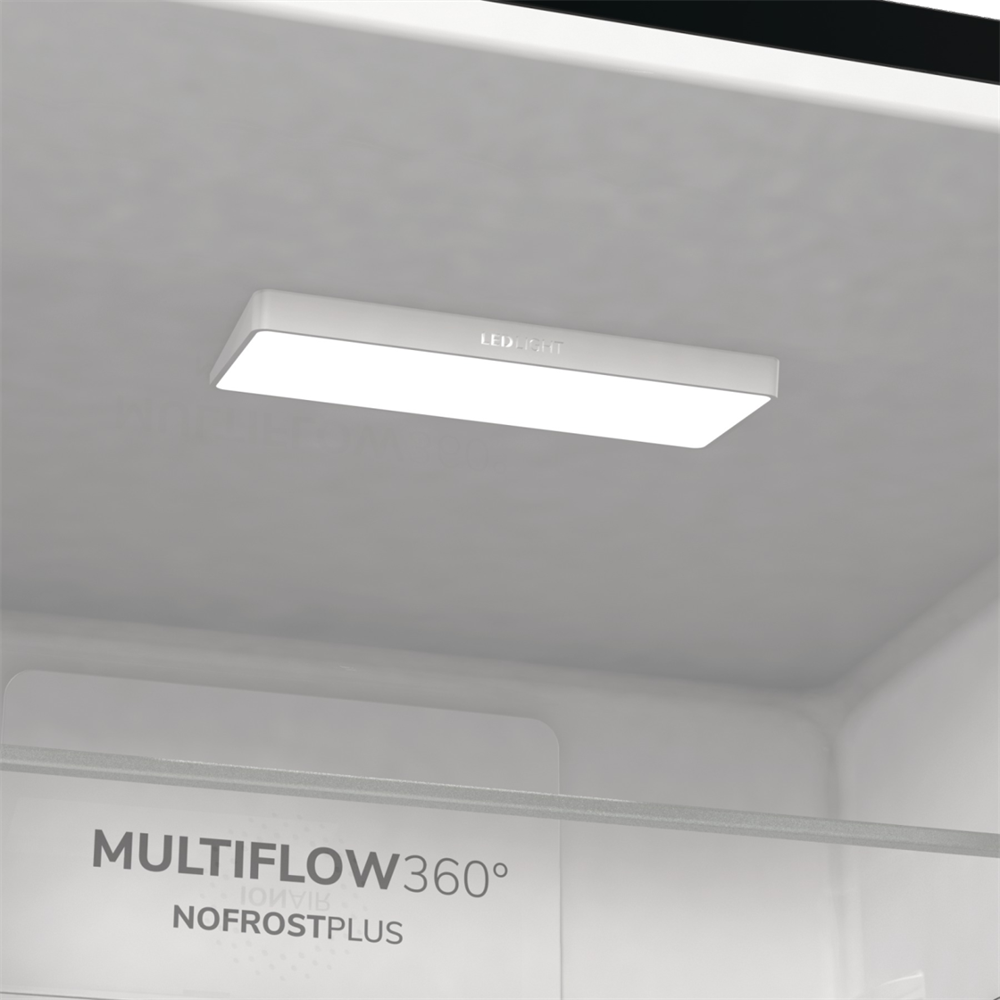 Gorenje NRK619EABXL4 fekete, alulfagyasztós, Hűtő:204L, Fagyasztó:96L, No frost Plus hűtőszekrény