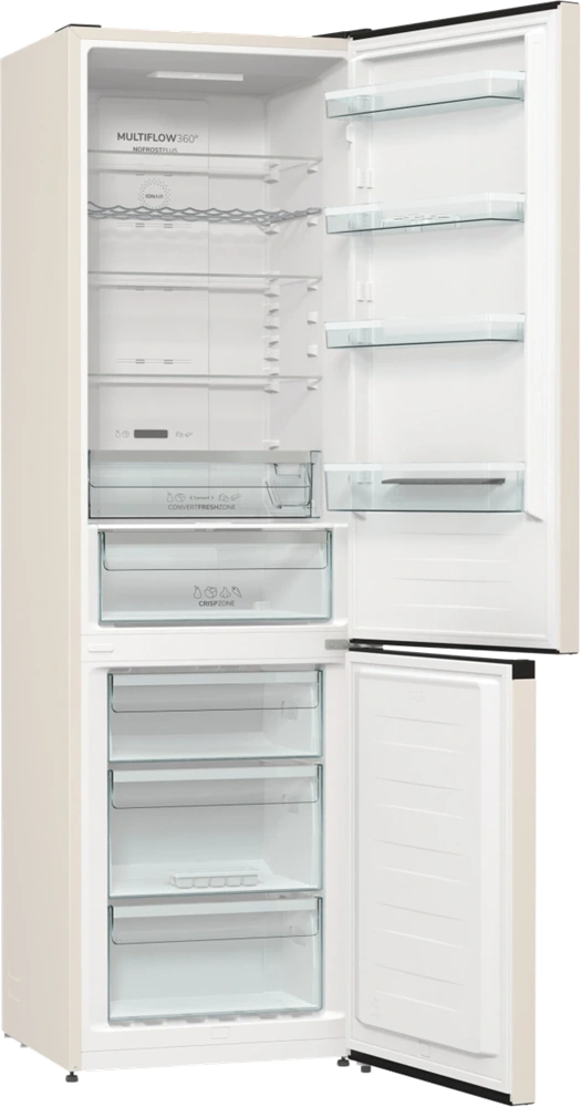 Gorenje NRK6202AC4 bézs, alulfagyasztós, Hűtő:236L, Fagyasztó:96L, hűtőszekrény