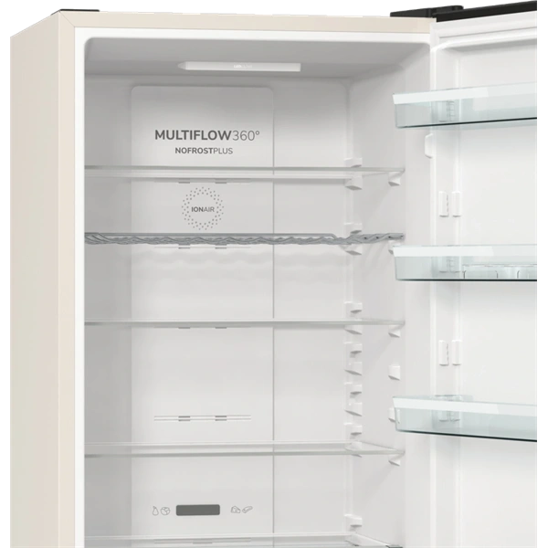 Gorenje NRK6202AC4 bézs, alulfagyasztós, Hűtő:236L, Fagyasztó:96L, hűtőszekrény