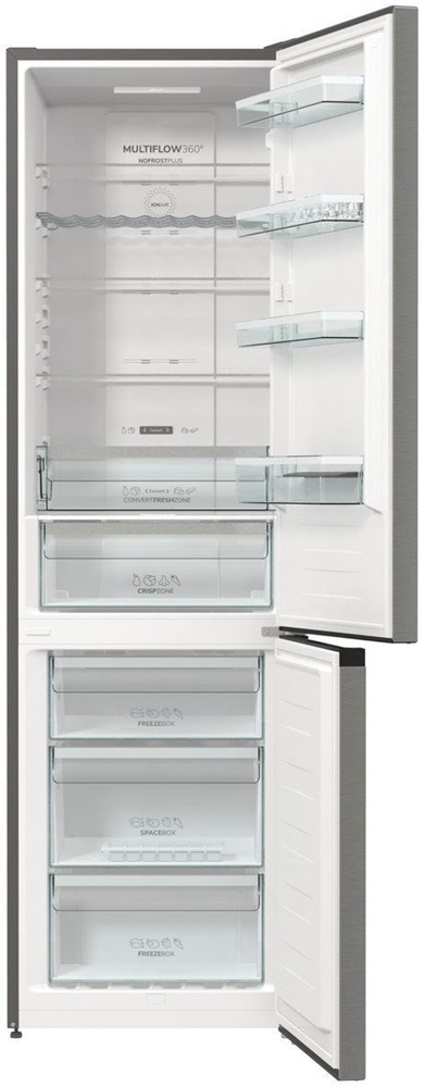 Gorenje NRK6202AXL4 alulfagyasztós, Hűtő:235L, Fagyasztó:96L, NoFrost Plus hűtőszekrény