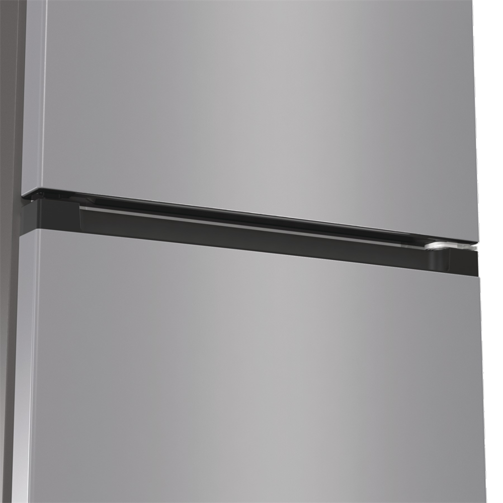 Gorenje NRK6202ES4 inox, alulfagyasztós, Hűtő:235L, Fagyasztó:96L, No frost Plus hűtőszekrény