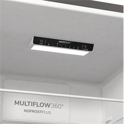 Gorenje NRK6202ES4 inox, alulfagyasztós, Hűtő:235L, Fagyasztó:96L, No frost Plus hűtőszekrény (Újszerű)