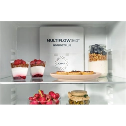 Gorenje NRK6202ES4 inox, alulfagyasztós, Hűtő:235L, Fagyasztó:96L, No frost Plus hűtőszekrény (Újszerű)