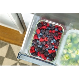 Gorenje NRK6202ES4 inox, alulfagyasztós, Hűtő:235L, Fagyasztó:96L, No frost Plus hűtőszekrény (Újszerű)