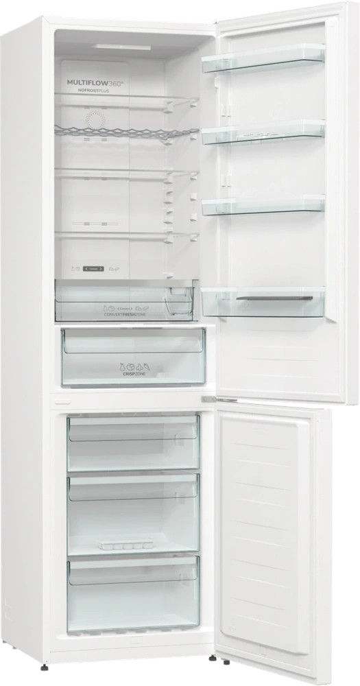 Gorenje NRK620DA2W4 fehér, alulfagyasztós, Hűtő:235L, Fagyasztó:96L, hűtőszekrény