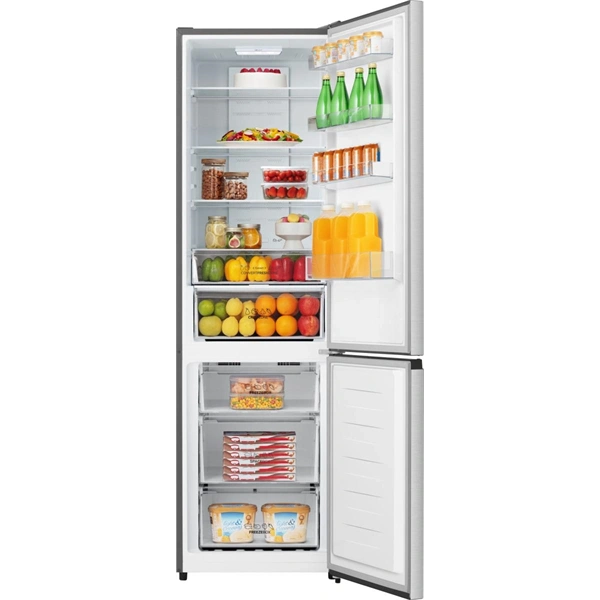 Gorenje NRK620DAXL4 inox, alulfagyasztós, Hűtő:238L, Fagyasztó:98L, hűtőszekrény