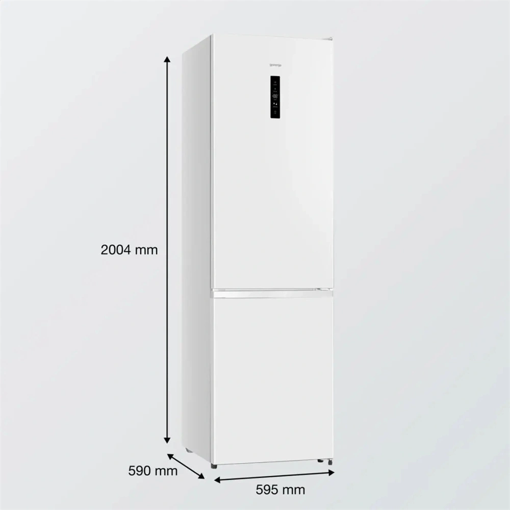 Gorenje NRK620EAW4 fehér, No Frost, alulfagyasztós, kombinált hűtőszekrény