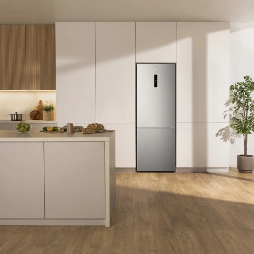 Gorenje NRK720EAXL4 szürke, alulfagyasztós, Hűtő:345L, Fagyasztó:150L, hűtőszekrény