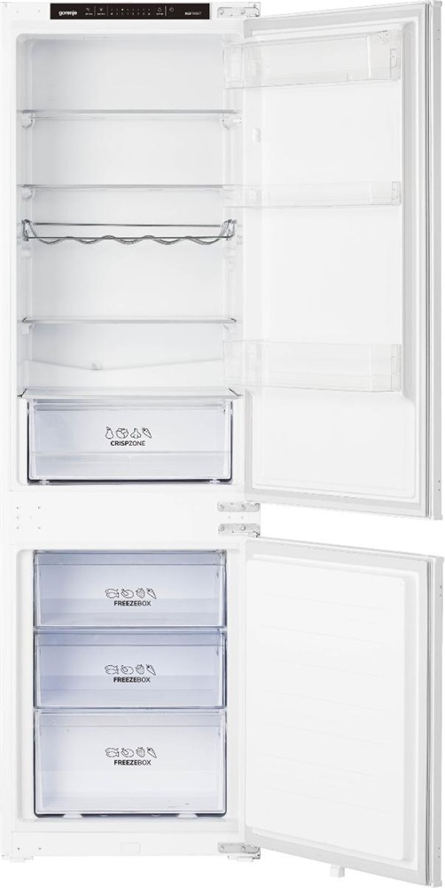 Gorenje NRKI4182P1 alulfagyasztós, beépíthető, Hűtő:183L, Fagyasztó:63L, No frost hűtőszekrény