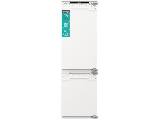 Gorenje NRKI517E62WF fehér, alulfagyasztós, beépíthető, Hűtő:176L, Fagyasztó:76L, No frost hűtőszekrény