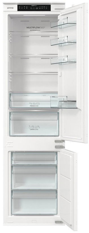 Gorenje NRKI519E41 fehér, alulfagyasztós, beépíthető, Hűtő:208L, Fagyasztó:76L, hűtőszekrény