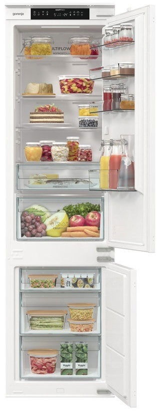 Gorenje NRKI519E41 fehér, alulfagyasztós, beépíthető, Hűtő:208L, Fagyasztó:76L, hűtőszekrény
