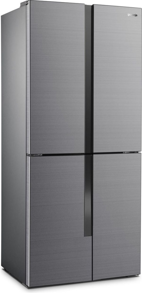 Gorenje NRM8181MX Multi Door szürke, Side-by-Side, Hűtő:256L, Fagyasztó:149L, No frost hűtőszekrény