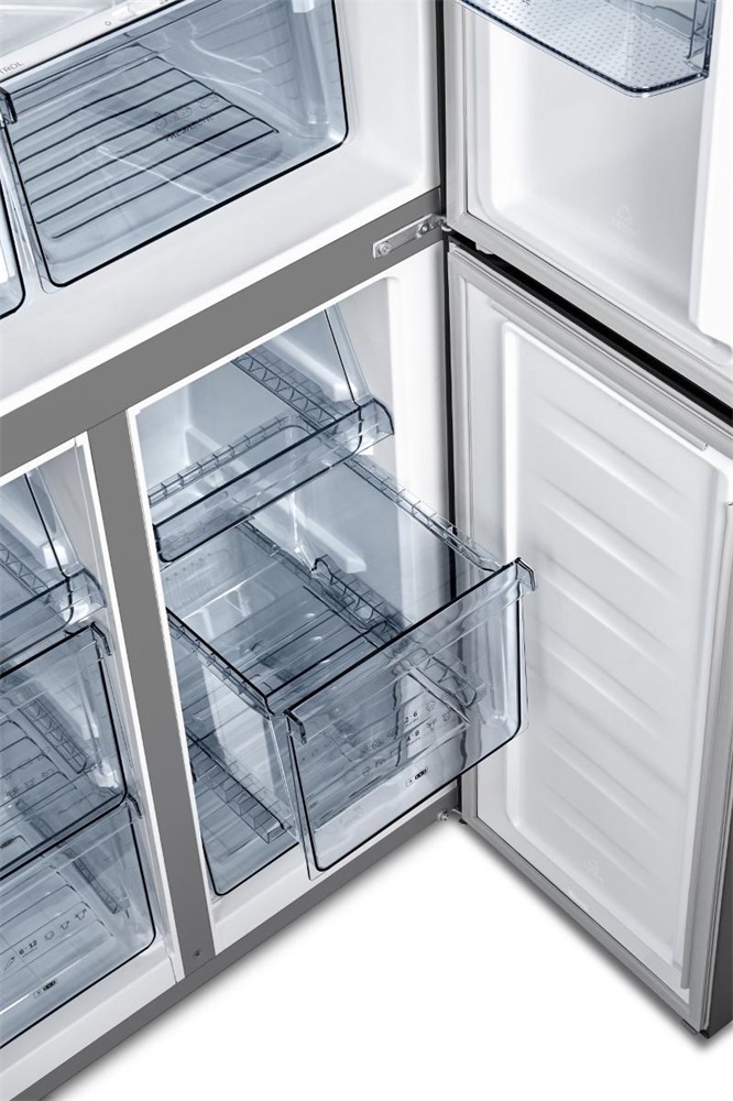 Gorenje NRM8181MX Multi Door szürke, Side-by-Side, Hűtő:256L, Fagyasztó:149L, No frost hűtőszekrény