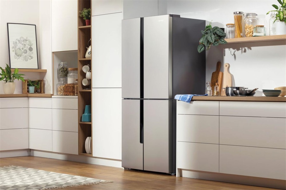 Gorenje NRM8181MX Multi Door szürke, Side-by-Side, Hűtő:256L, Fagyasztó:149L, No frost hűtőszekrény