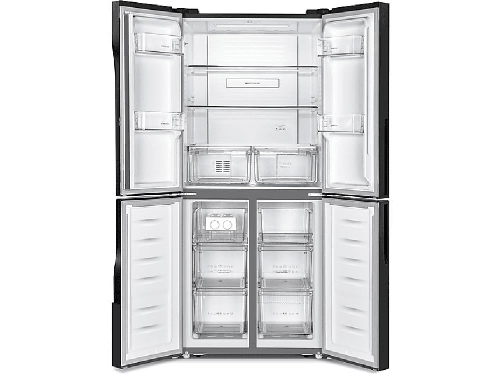 Gorenje NRM818EMB fekete, Side-by-Side, Hűtő:278L, Fagyasztó:149L, No frost hűtőszekrény