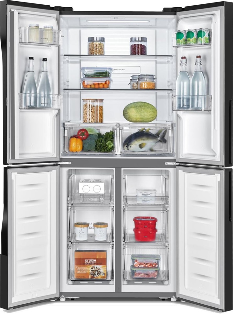 Gorenje NRM818FMB fekete, Side-by-Side, Hűtő:278L, Fagyasztó:149L, No frost Plus hűtőszekrény