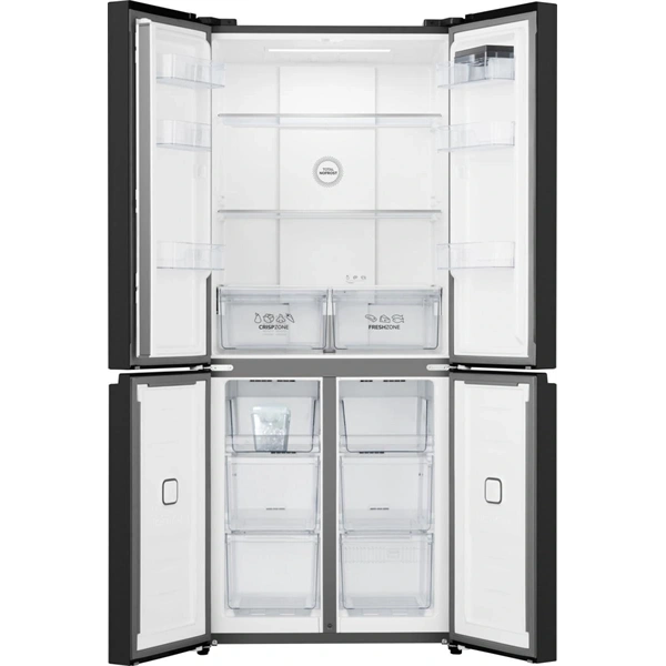 Gorenje NRM819E61BX fekete, Multidoor, Hűtő:311L, Fagyasztó:149L, hűtőszekrény