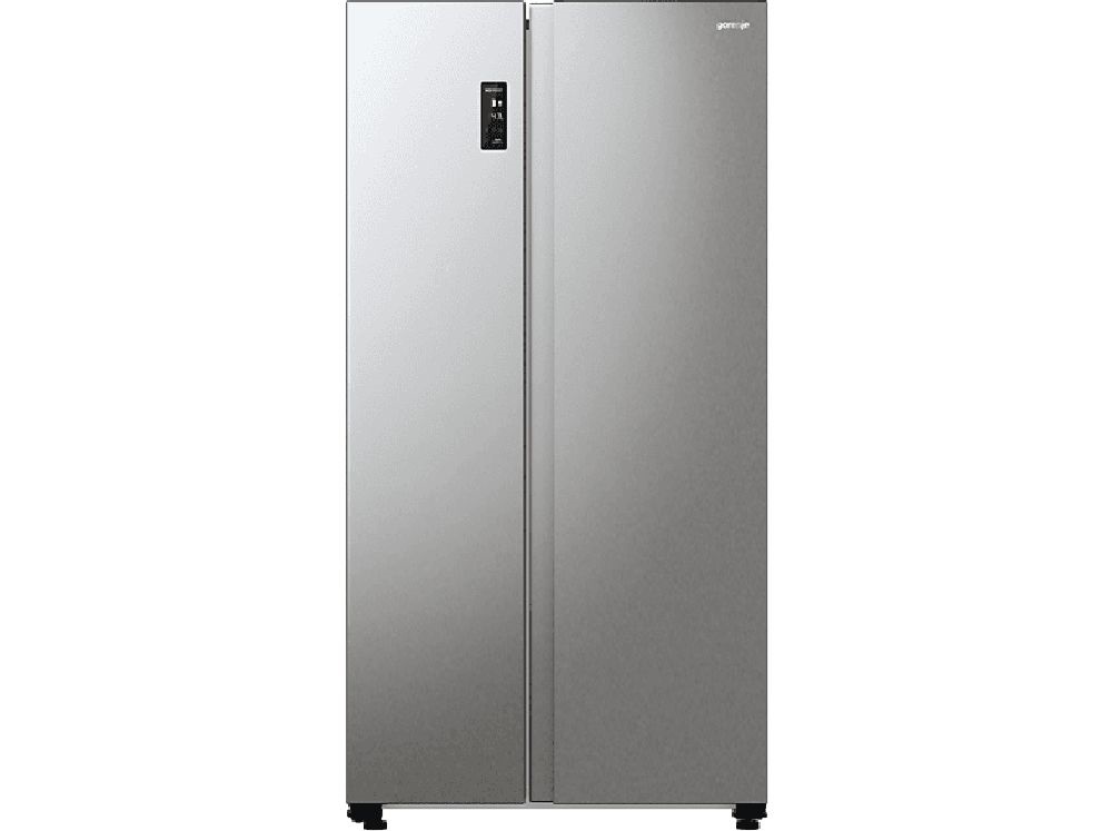 Gorenje NRR9185EAXL ezüst, Side-by-Side, Hűtő:358L, Fagyasztó:192L, hűtőszekrény