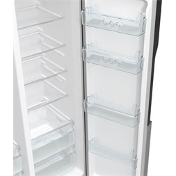Gorenje NRR9185ESXL Side-by-Side, Hűtő: 376L, Fagyasztó: 190L, NoFrost Plus hűtőszekrény